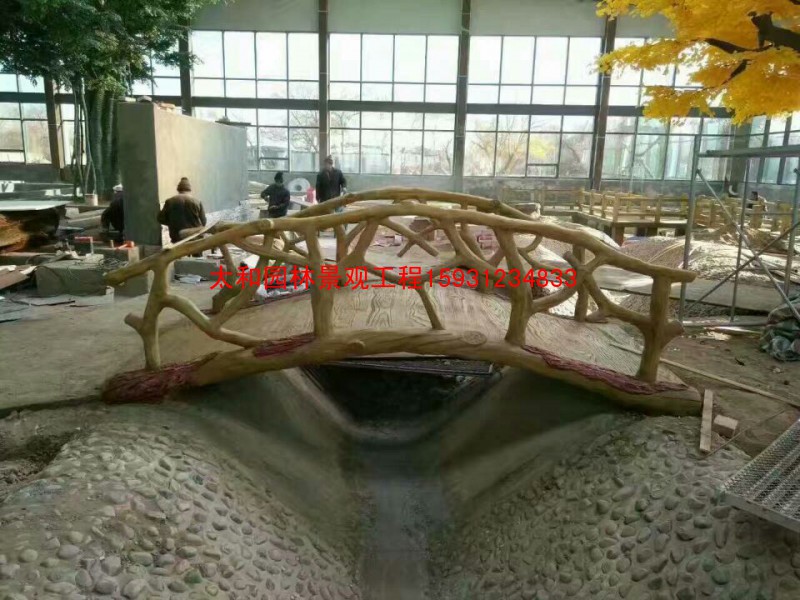 水泥仿木廊架圖片/水泥仿木廊架樣板圖 (4)