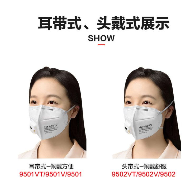 3M9501+防霧霾口罩圖片/3M9501+防霧霾口罩樣板圖 (3)