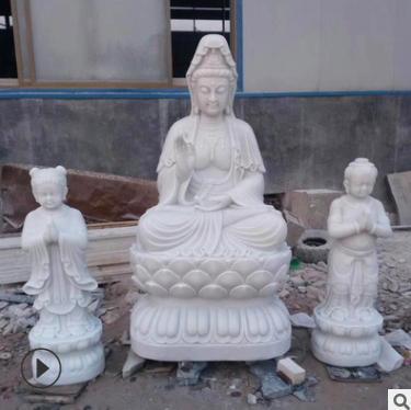 石雕觀音佛像圖片