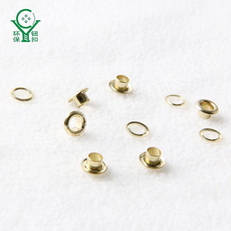 毅誠金色22L銅質紐扣 圓形金屬*耐磨環(huán)保雞目扣 鞋服輔料批發(fā) 金屬雞眼扣