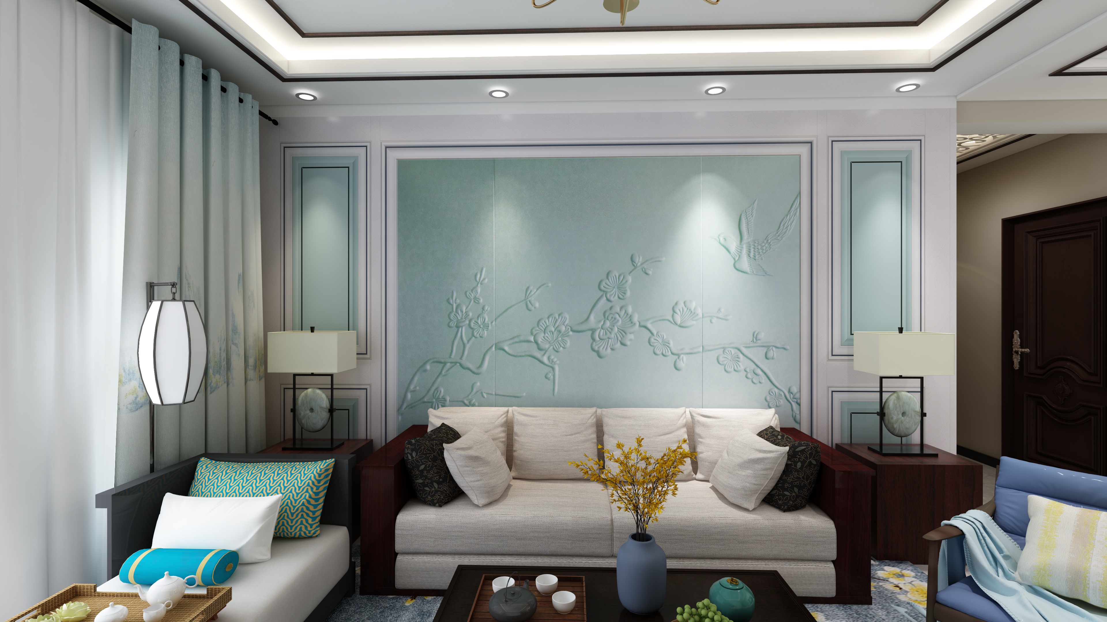 中式電視背景墻圖片/中式電視背景墻樣板圖 (3)