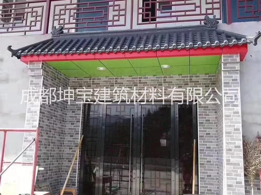 門(mén)頭仿古屋檐一體瓦具有中式風(fēng)格中國(guó)古韻、傳承中華之美