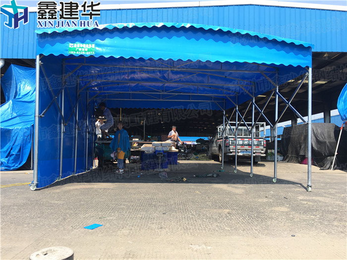 大型工廠電動(dòng)移動(dòng)推拉雨棚圖片/大型工廠電動(dòng)移動(dòng)推拉雨棚樣板圖 (3)