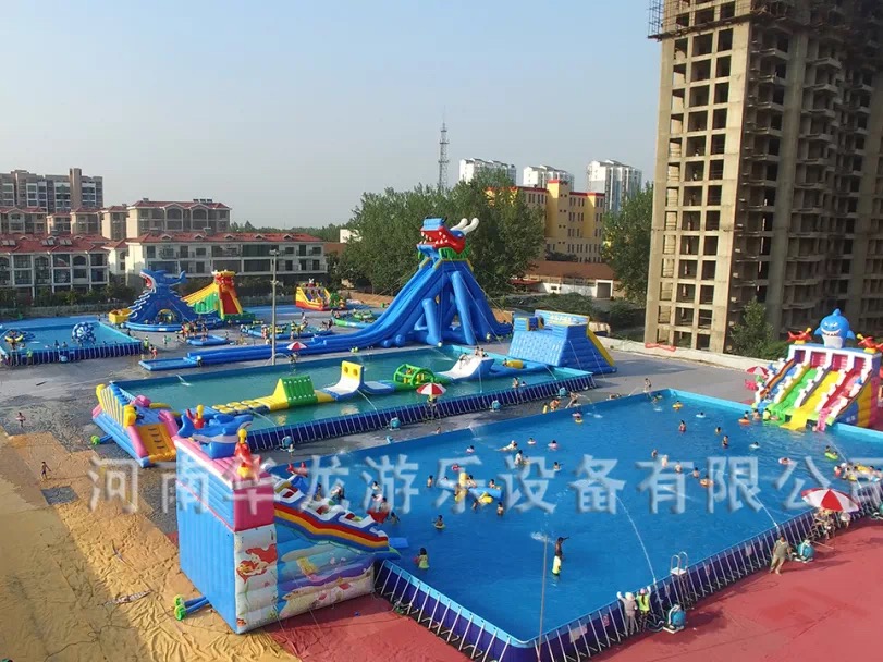龍鯊水滑梯充氣水池游泳池圖片/龍鯊水滑梯充氣水池游泳池樣板圖 (2)