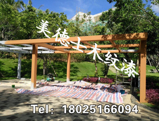 雨棚木紋漆圖片/雨棚木紋漆樣板圖 (2)