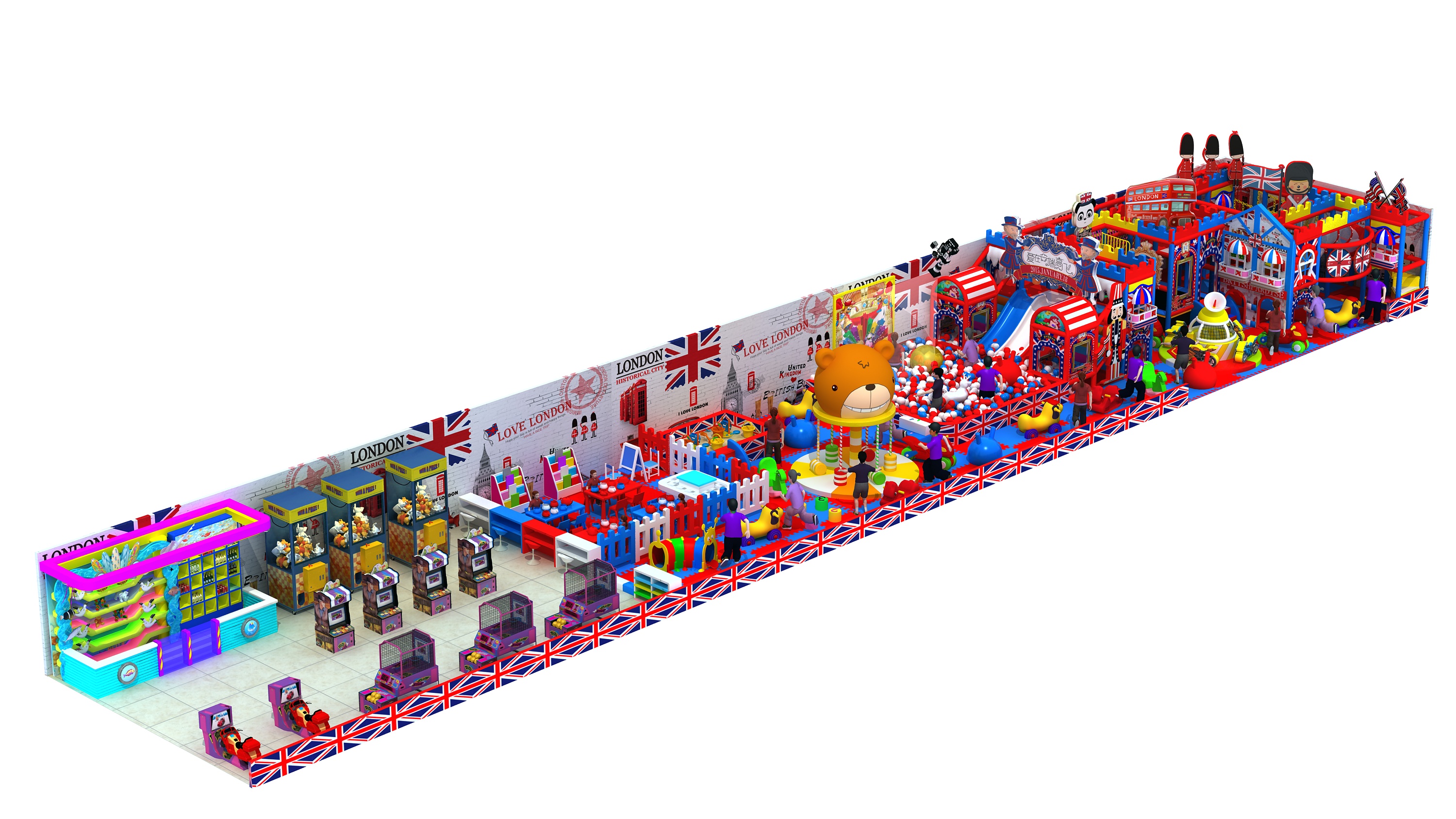 淘氣堡兒童樂(lè)園室內(nèi)設(shè)備游樂(lè)場(chǎng)設(shè)施 大型滑梯組合拓展樂(lè)園