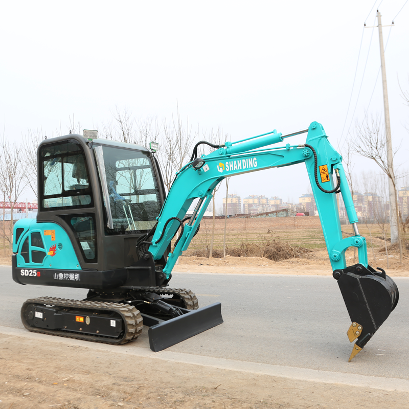 迷你型挖掘機 室內(nèi)破碎挖土機圖片
