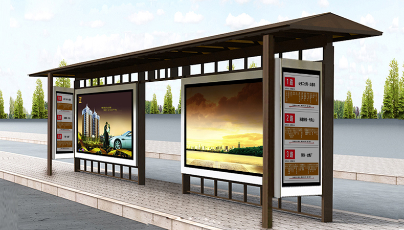 仿古候車亭圖片/仿古候車亭樣板圖 (4)