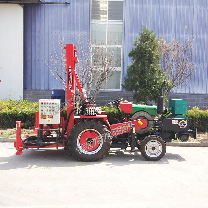 拖拉機(jī)式農(nóng)用打井機(jī)圖片