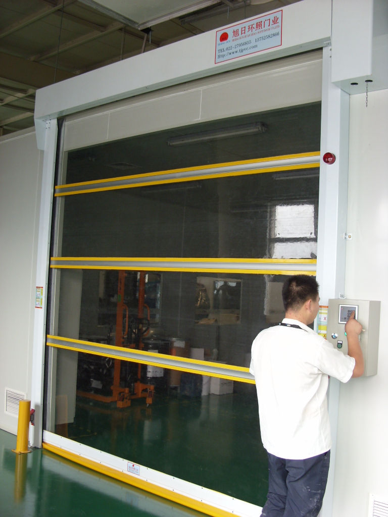 水晶透明快速卷簾門圖片