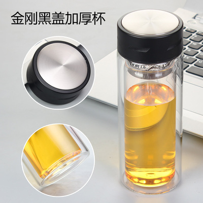 雙層玻璃杯定制logo圖片/雙層玻璃杯定制logo樣板圖 (4)