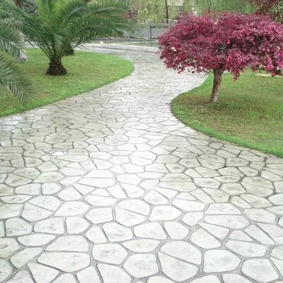 透水混凝土，彩色压花地坪，艺术压模地坪彩色沥青路面