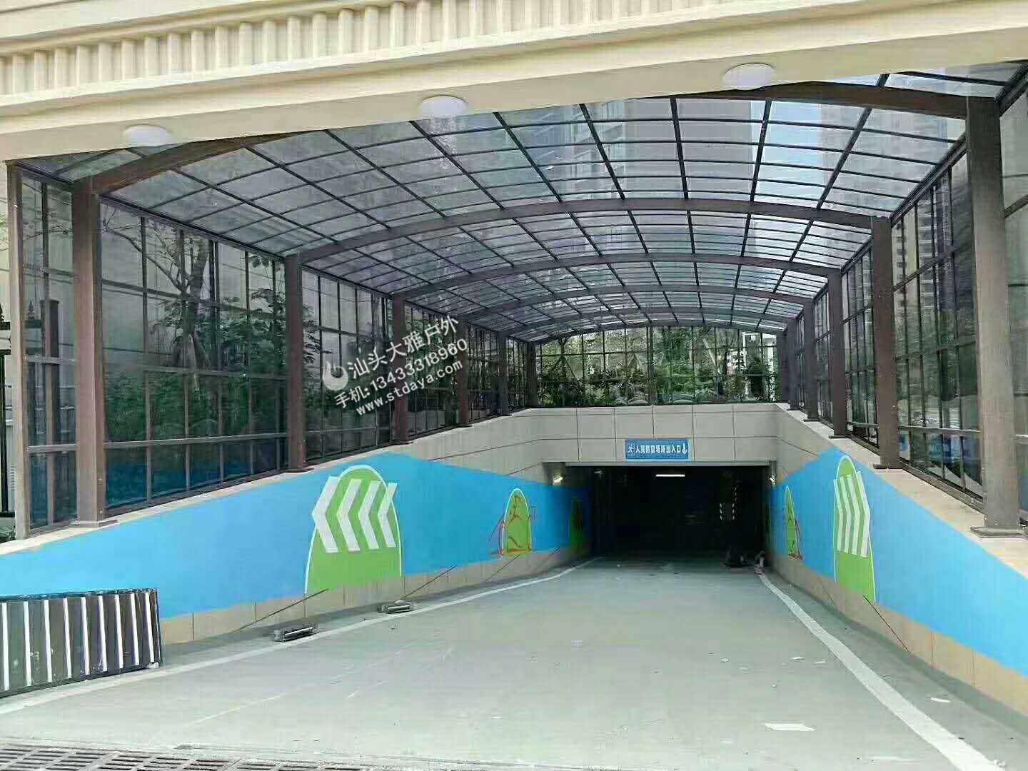 鋁合金停車棚圖片/鋁合金停車棚樣板圖 (3)