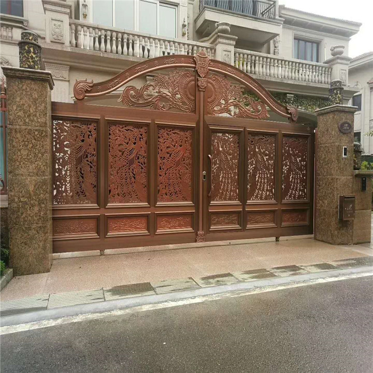 歐式鋁藝別墅大門圖片/歐式鋁藝別墅大門樣板圖 (1)