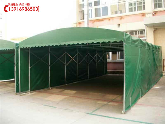 昆山推拉式伸縮雨棚 淀山湖鎮(zhèn)雨篷圖片