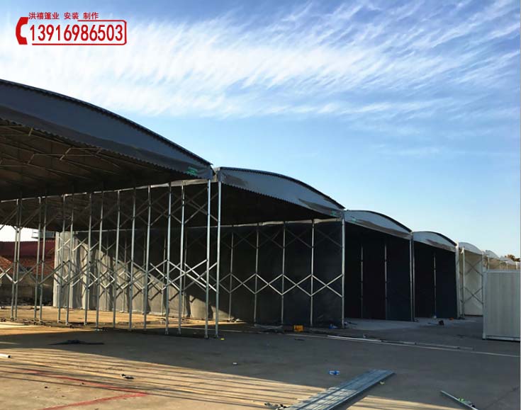 松江哪里做雨棚 上海松江移動(dòng)伸蓬圖片