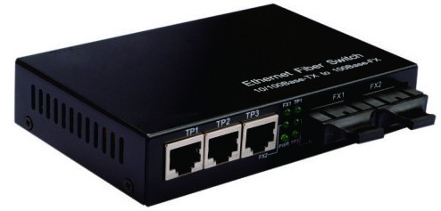 天地華杰TD-SF23  百兆2光3電交換機