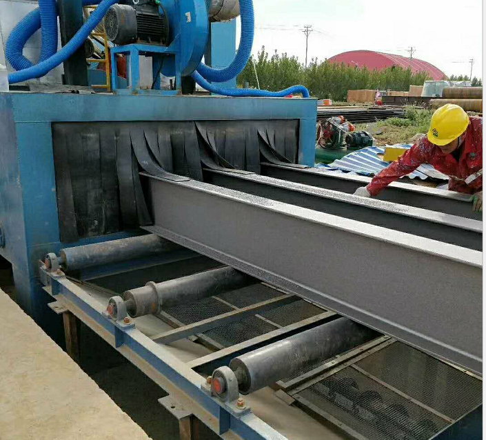 鋼結(jié)構(gòu)拋丸機(jī)—河北旭東機(jī)械 鋼結(jié)構(gòu)拋丸機(jī)--H型鋼