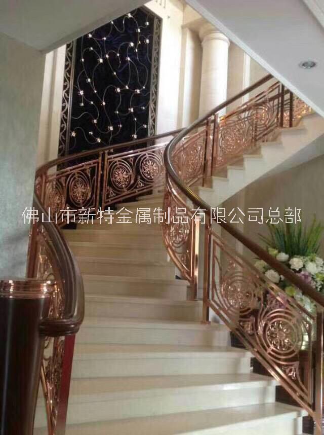 山西藝術雕花銅樓梯圖片
