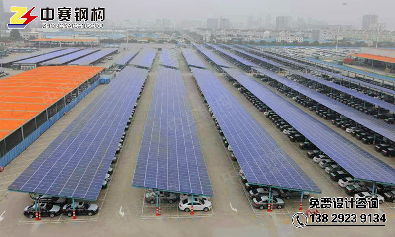 鋼結(jié)構(gòu)車棚圖片/鋼結(jié)構(gòu)車棚樣板圖 (4)