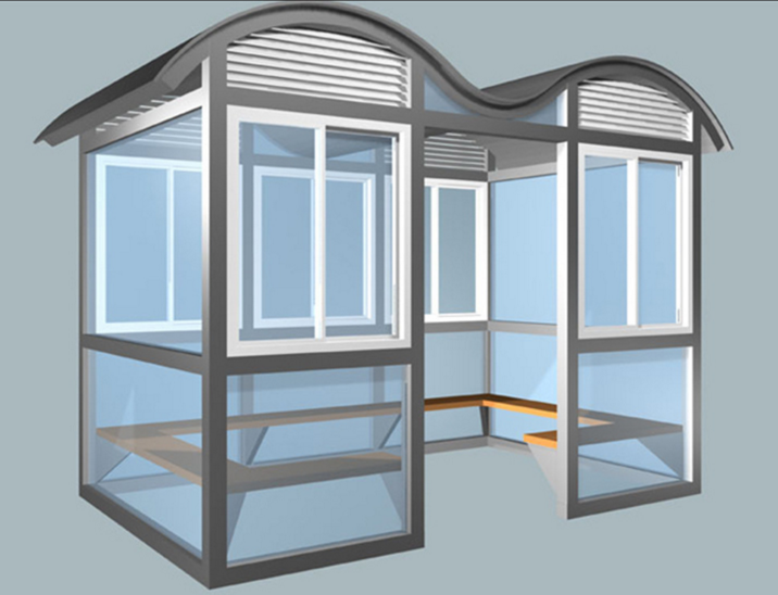 吸煙亭圖片/吸煙亭樣板圖 (1)