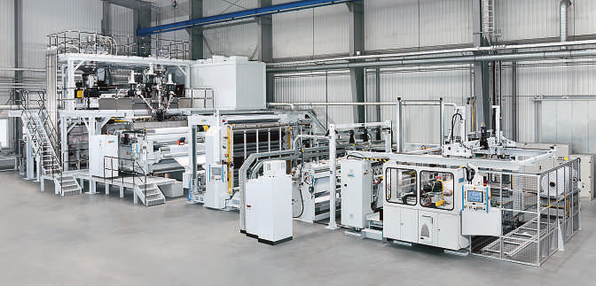 PE打孔膜生產(chǎn)線圖片/PE打孔膜生產(chǎn)線樣板圖 (1)