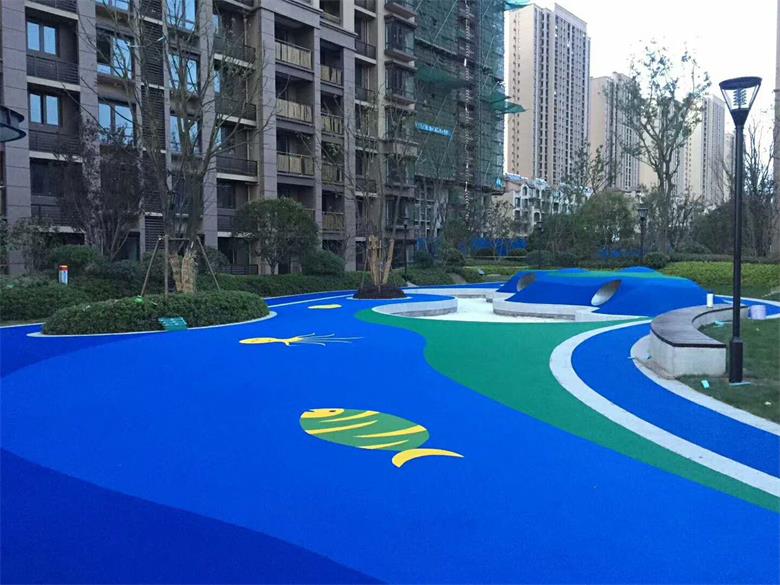 上海小區(qū)塑膠地坪施工廠家