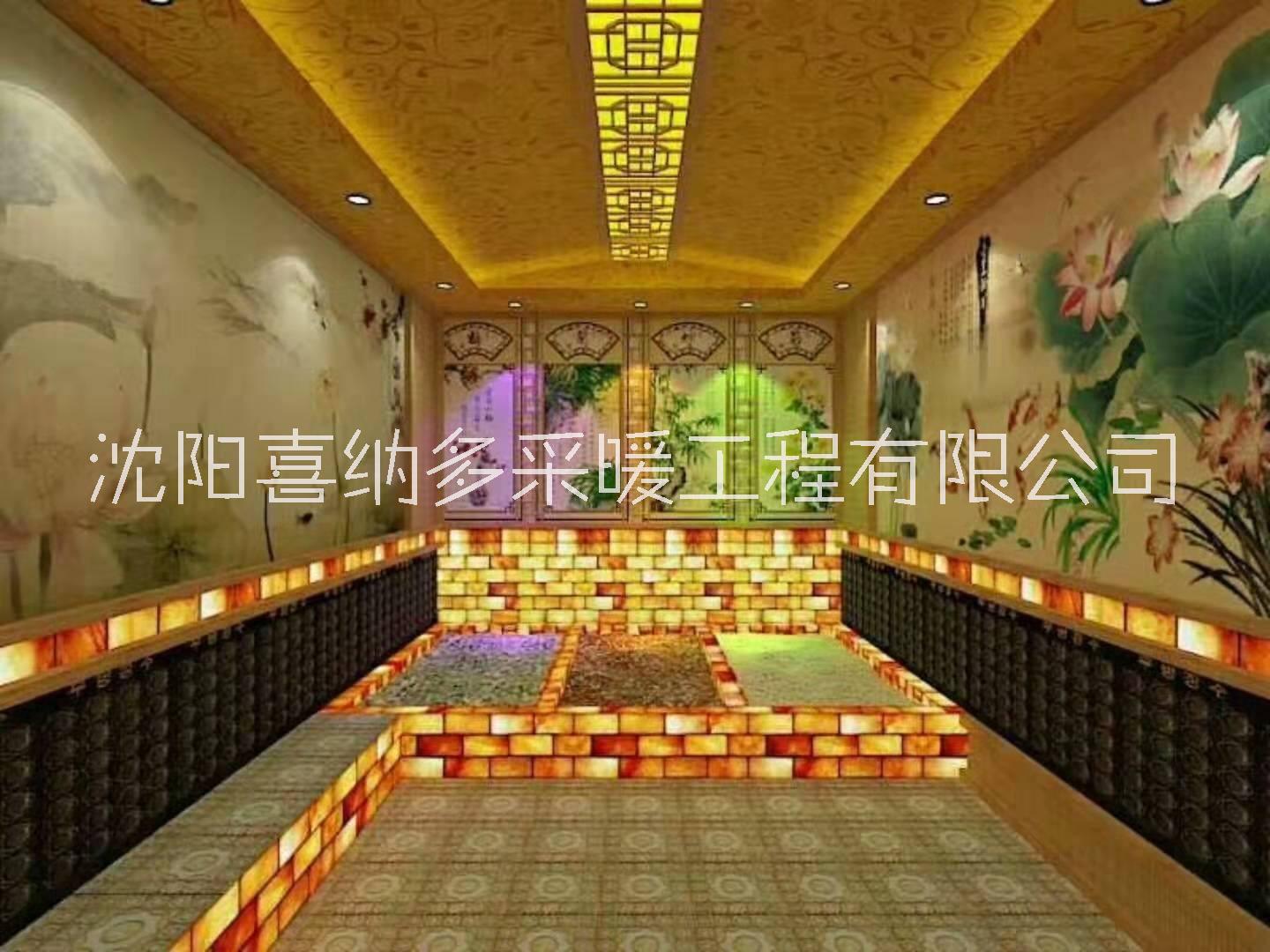遼寧營口鹽盤浴鹽療房汗蒸設(shè)計(jì)安裝圖片