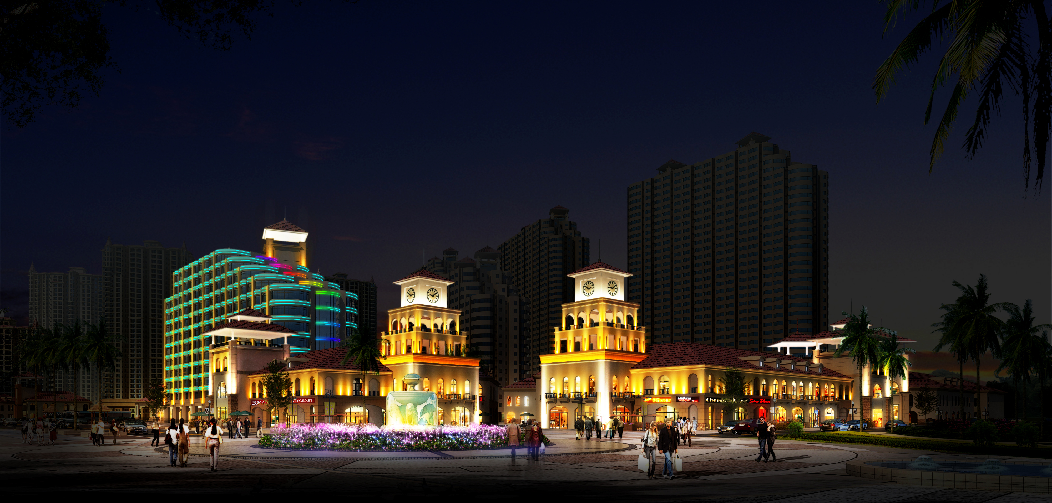 廣東樓盤亮化圖片/廣東樓盤亮化樣板圖 (3)