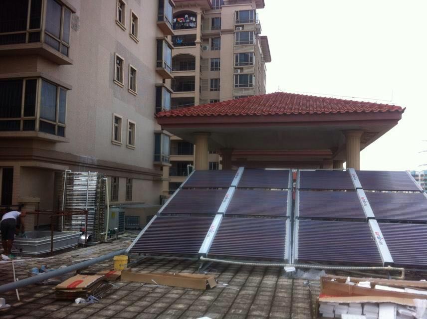 湛江遂溪太陽(yáng)能太空能空氣熱水工程圖片