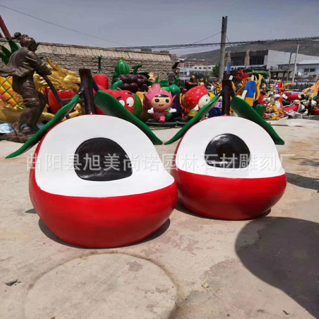 玻璃鋼水果座椅 異形座椅雕塑 廣場商場園林玻璃鋼座椅卡通座椅