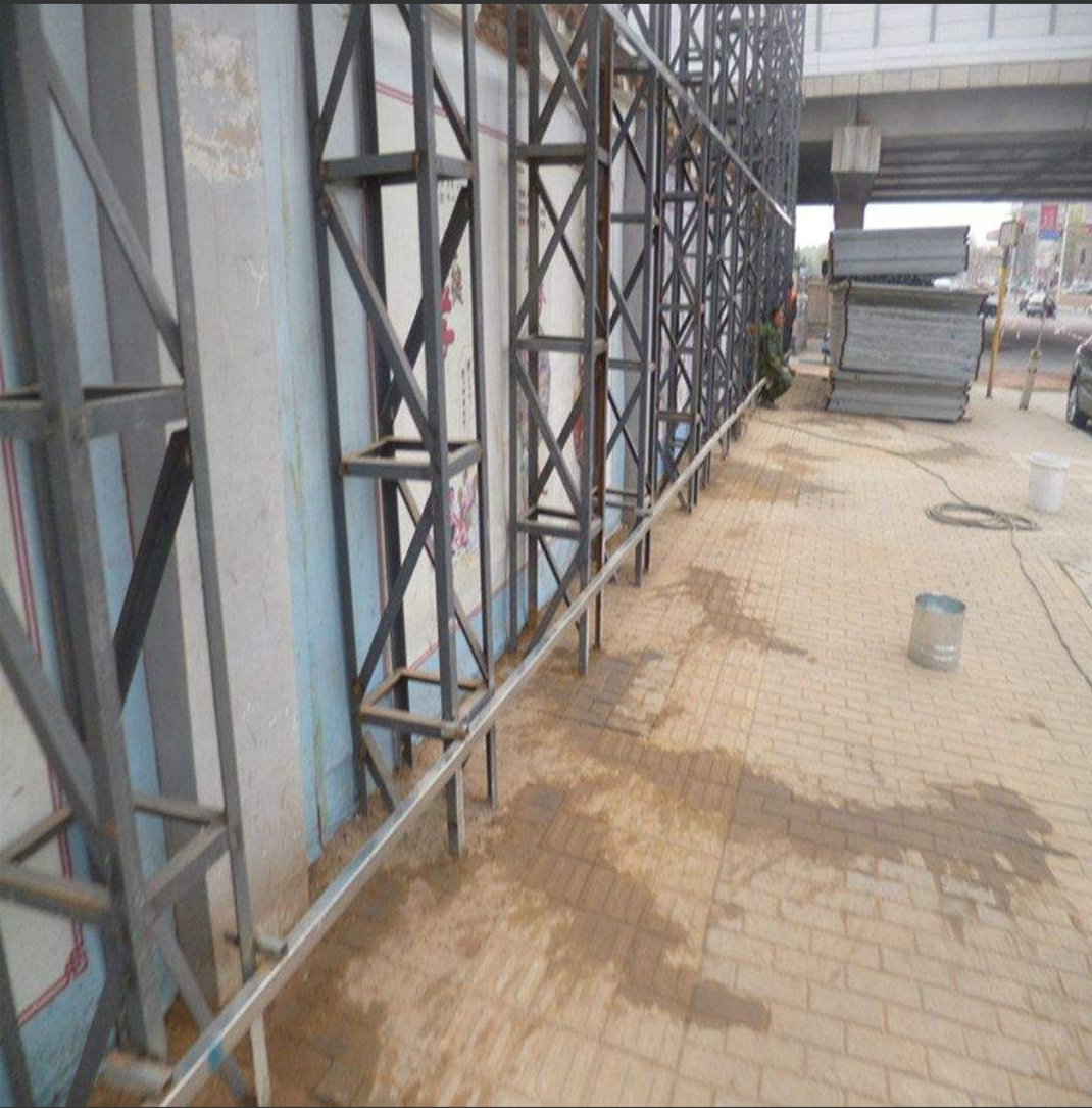 防腐防銹包鋼加固活動板房工程圖片/防腐防銹包鋼加固活動板房工程樣板圖 (1)