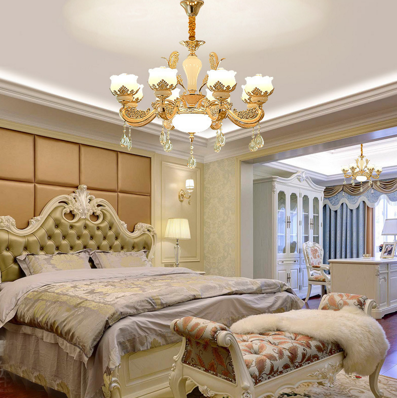 廠家直銷新款歐式鋅合金水晶客廳吊燈 創(chuàng)意臥室書房燈具 餐廳吊燈 水晶客廳吊燈報價 水晶客廳吊燈批發(fā)