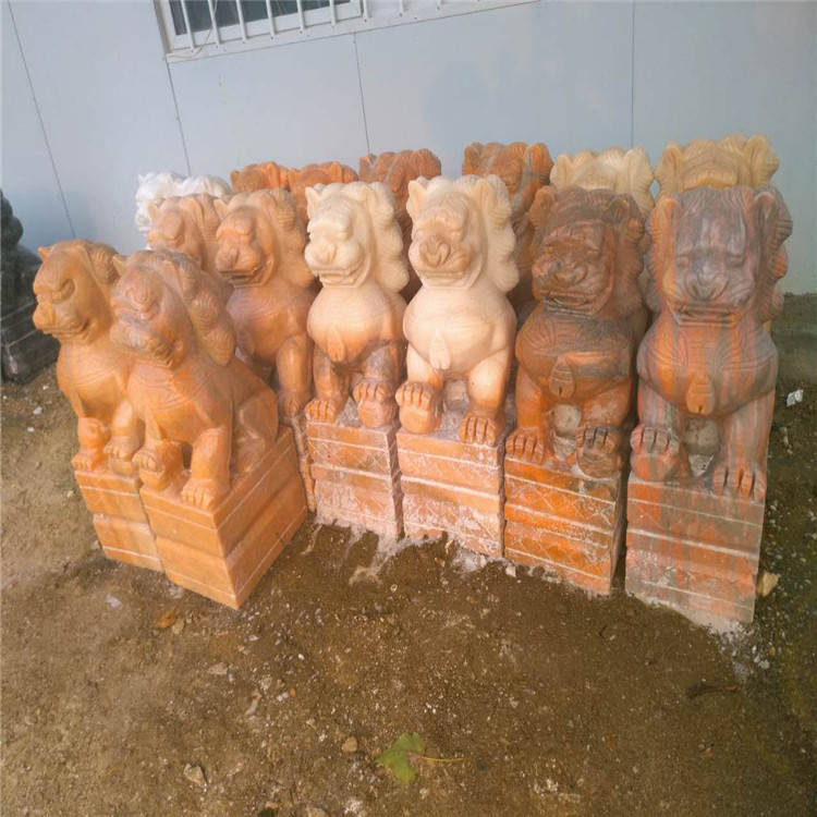 大理石石獅子圖片/大理石石獅子樣板圖 (3)
