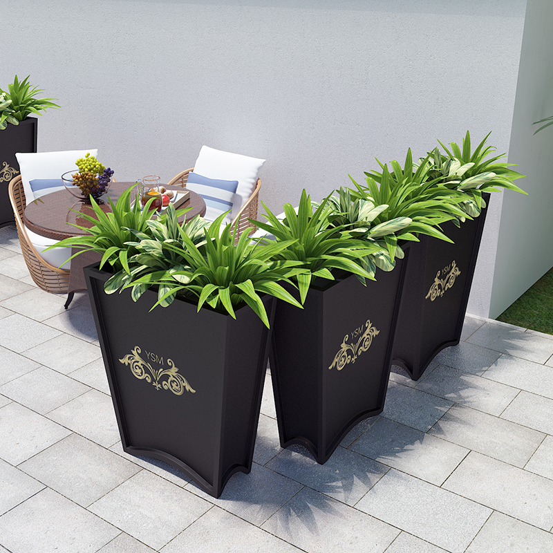 商業(yè)街室外鐵藝戶外花架花箱隔斷圖片/商業(yè)街室外鐵藝戶外花架花箱隔斷樣板圖 (1)