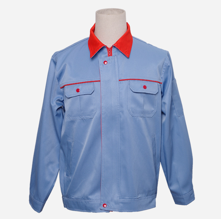 工廠批發(fā)定制勞保工作服男裝 防靜電服裝制衣上衣長(zhǎng)袖勞保工作服圖片