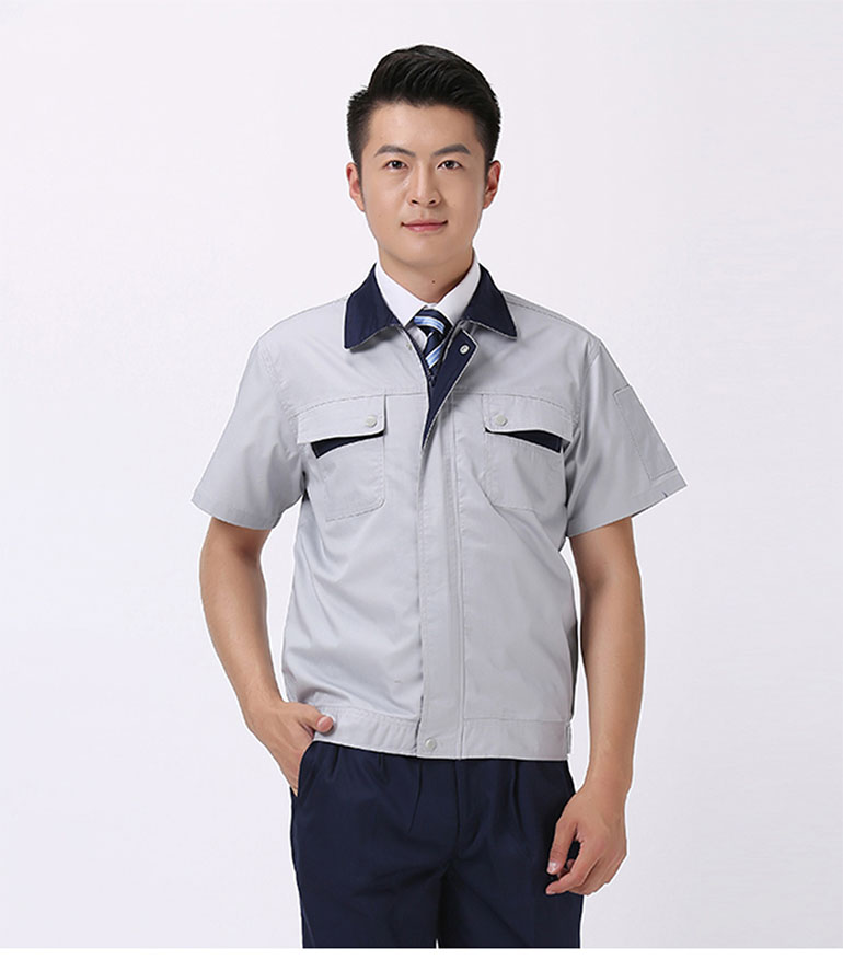 深圳工作服定制夏季薄款純棉防燙耐