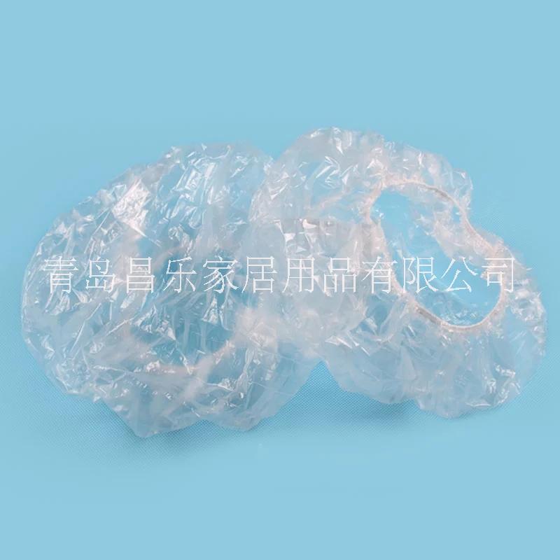 一次性帽子100只條形帽工作帽防塵帽家居帽無紡布頭套 一次性浴帽