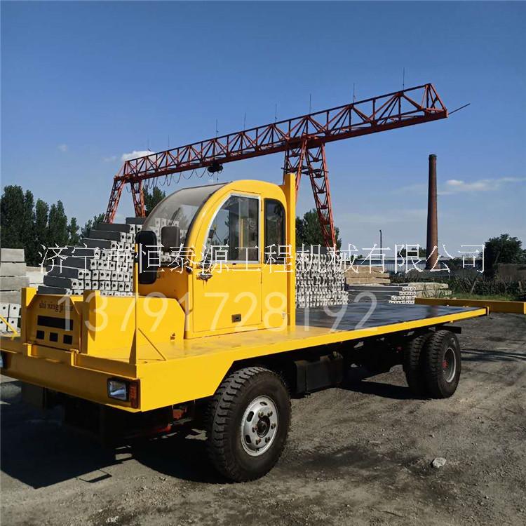 拉鋼筋用平板運輸車圖片