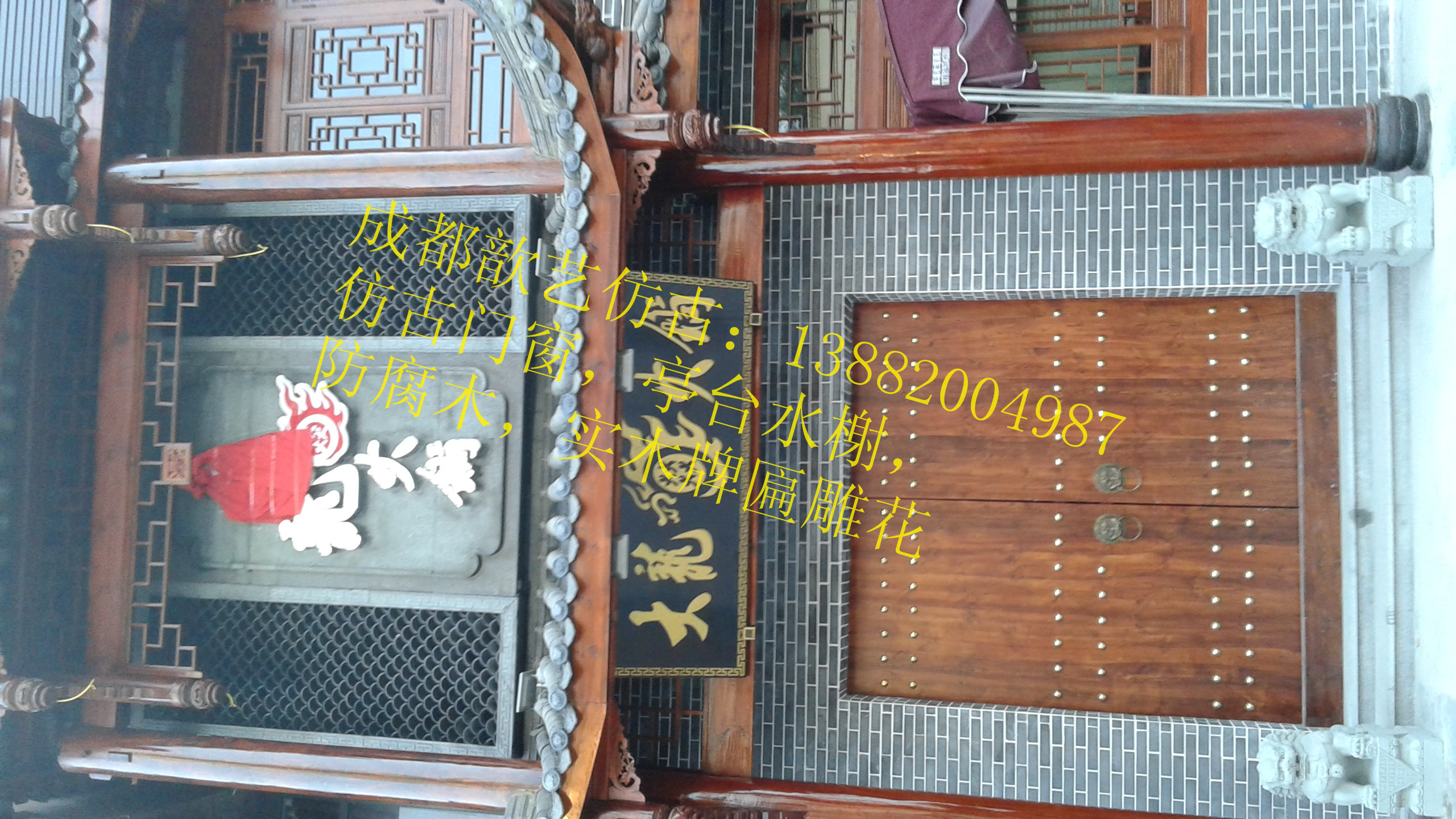 成都仿古門頭定，中式門樓哪在做