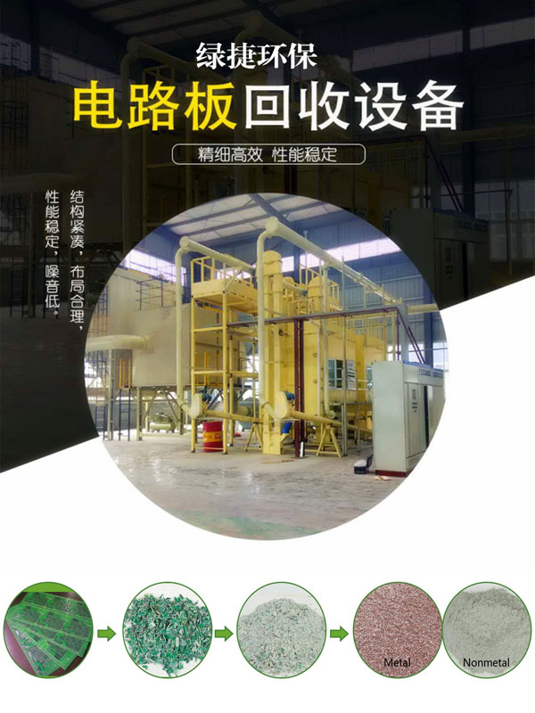 廢舊電路板破碎回收生產(chǎn)線1000型線路板回收設(shè)備時產(chǎn)1噸