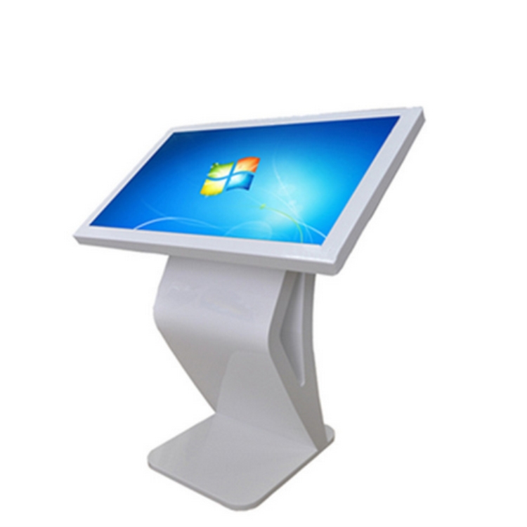 深圳觸控機(jī)43寸臥式廣告一體機(jī)斜面式觸控一體機(jī)K字型查詢一體機(jī)