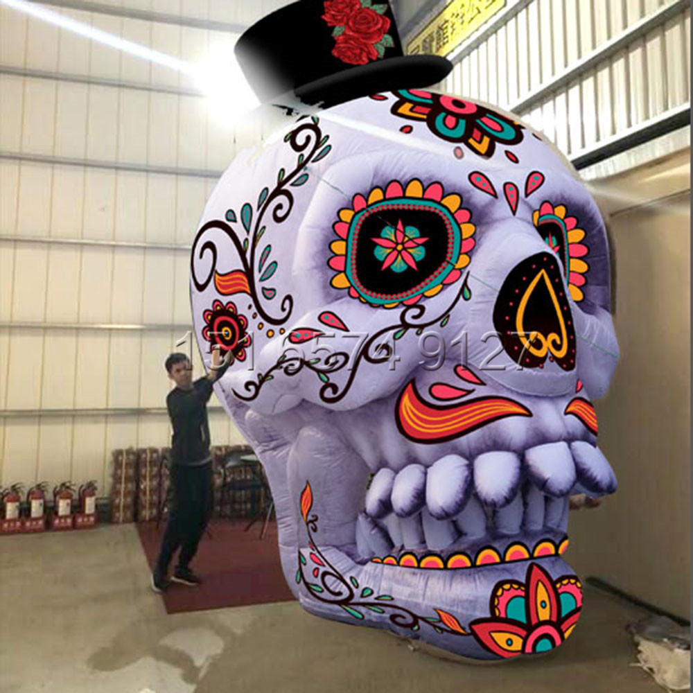 充氣骷髏頭氣模圖片/充氣骷髏頭氣模樣板圖 (3)