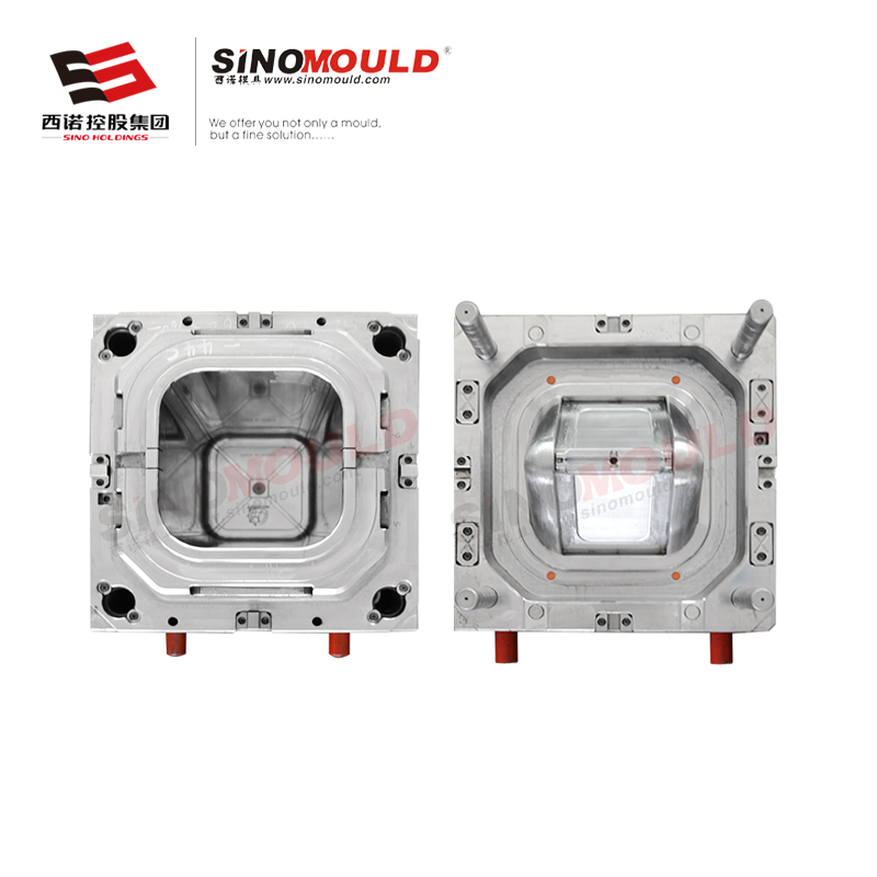 垃圾桶模具 家用搖蓋垃圾桶模具圖片