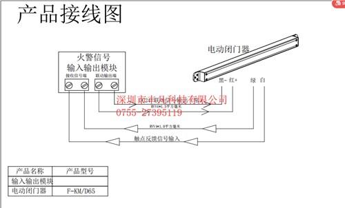 利达非编码电动闭门器接线图 丰凡供图片