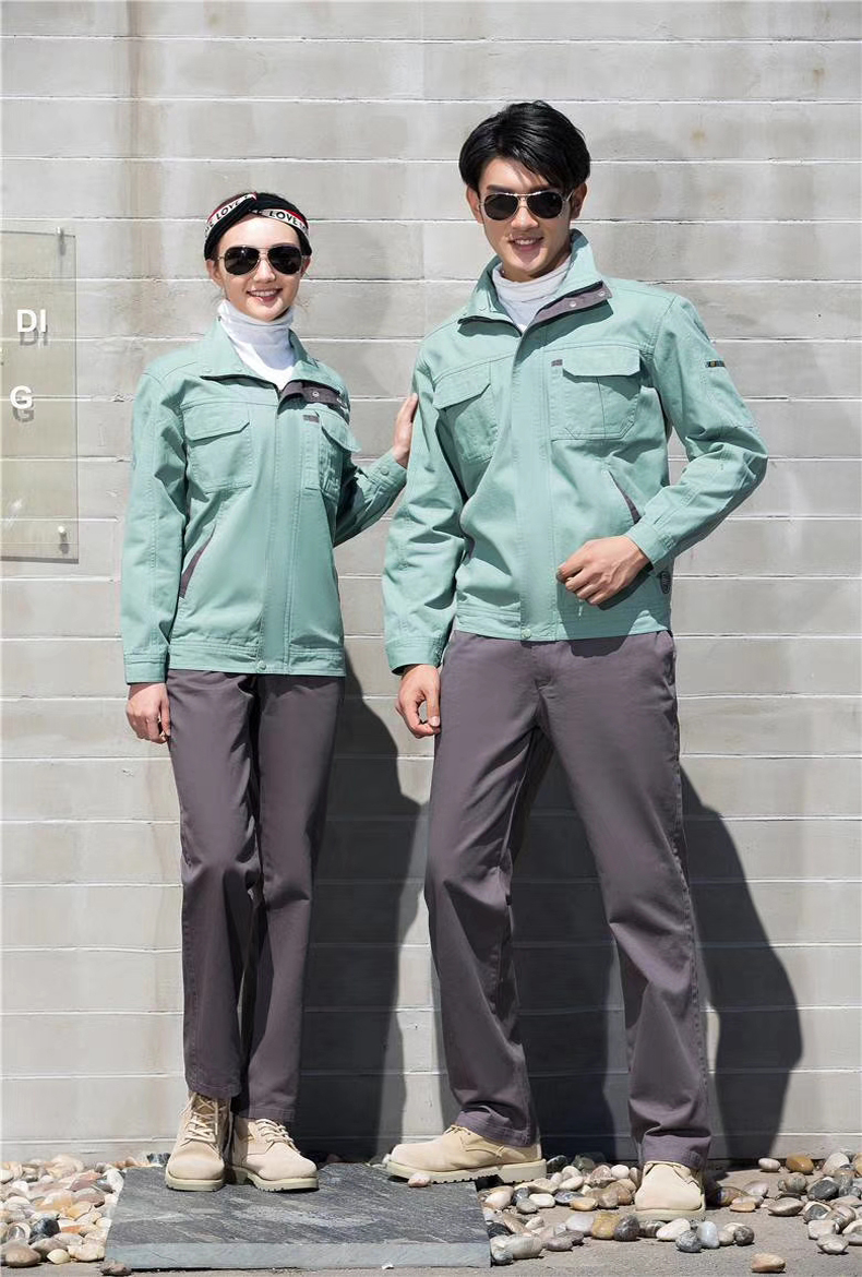 秦皇島純棉工作服定做現(xiàn)貨勞保服套圖片/秦皇島純棉工作服定做現(xiàn)貨勞保服套樣板圖 (4)