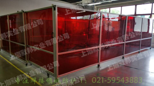 電焊光隔斷圍欄，焊接防弧光圍欄圖片/電焊光隔斷圍欄，焊接防弧光圍欄樣板圖 (3)