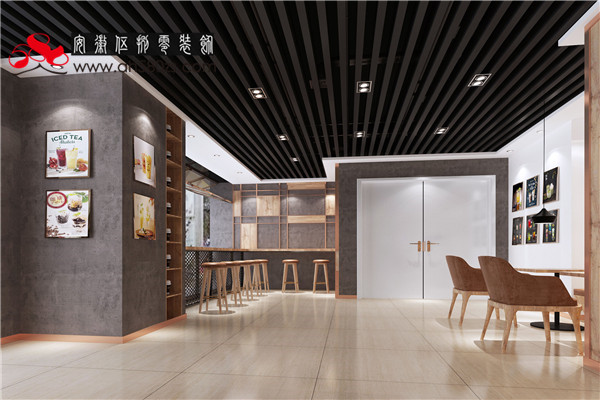 奶茶店裝修設計圖片/奶茶店裝修設計樣板圖 (4)
