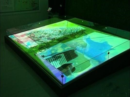 智慧展厅设计_互动数字沙盘_多媒体数字沙盘_3d全息成像图片