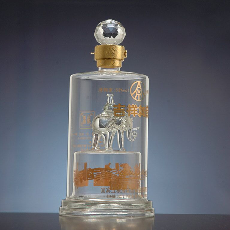 玻璃白酒瓶圖片/玻璃白酒瓶樣板圖 (3)